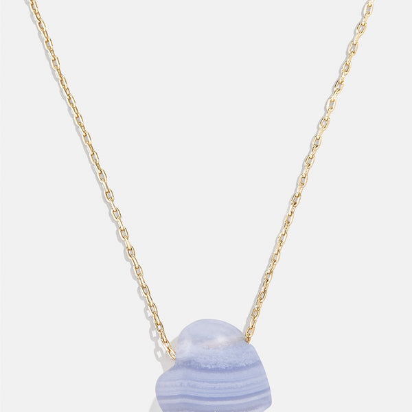 Blue Lace Agate Gemstone Cord Necklace | Alex and Ani